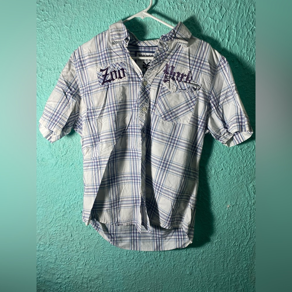 Zoo York Vintage button down Tee Shirt Men’s